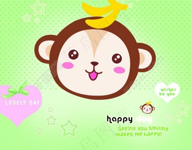 可爱背景卡通动物装饰图片