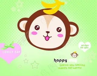 可爱背景卡通动物装饰图片