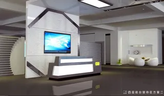 3dmax飞逸设计办公楼前台图片