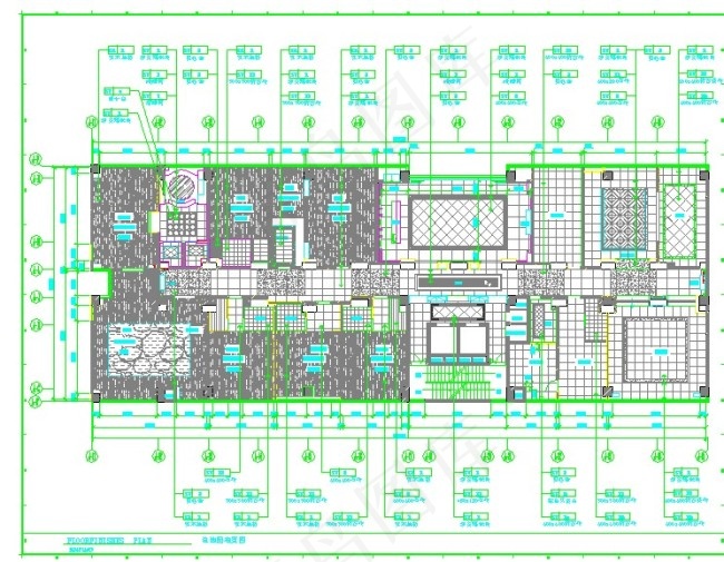135平方家居精装施工图eps,ai矢量模版下载