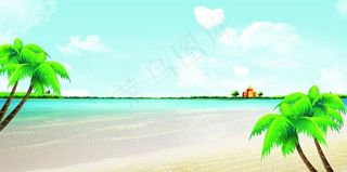 海滩背景图片