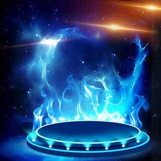 淘宝蓝色火焰电器主图背景图片