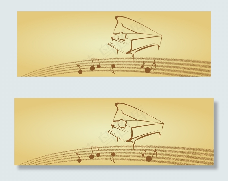 简约音乐名片背景banner