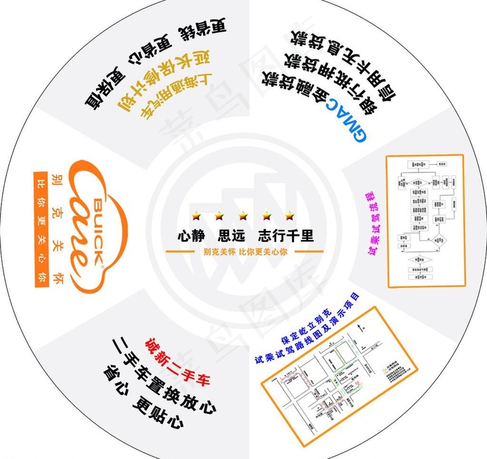 别克桌贴图片psd模版下载
