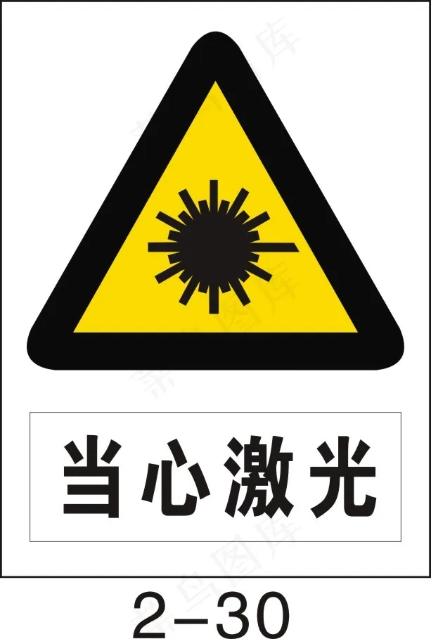 当心激光cdr矢量模版下载