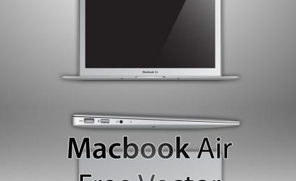 MacBook Air免费矢量ai矢量模版下载