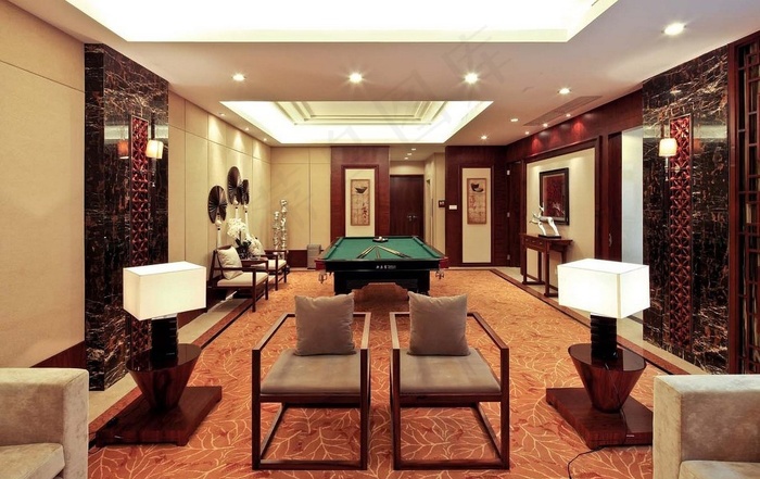 中式客厅装修设计效果图