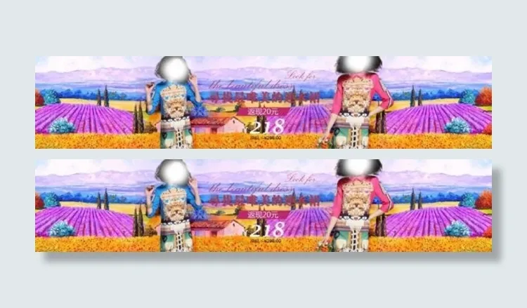 淘宝女装海报素材下载(1920X500(DPI:96))psd模版下载