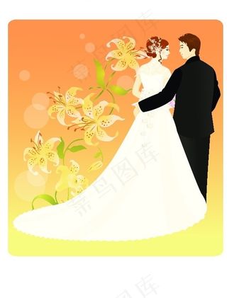 矢量婚礼人物132