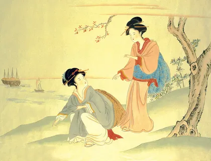 -树下的女子 东洋侍女