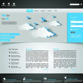 商务网站设计模板图片