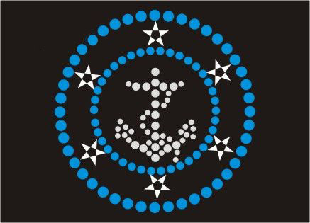 烫钻 锚 五角星 圆环 蓝色 免费...