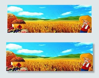 金黄色水稻 农民 丰收 蔬菜