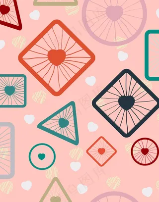 抽象几何面料设计