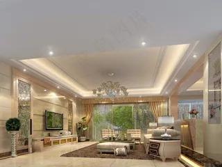 简约时尚客厅效果图图片