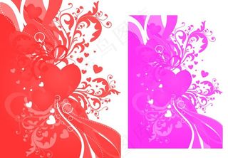 漂亮的心形花纹笔刷图片