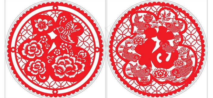福字剪纸图片