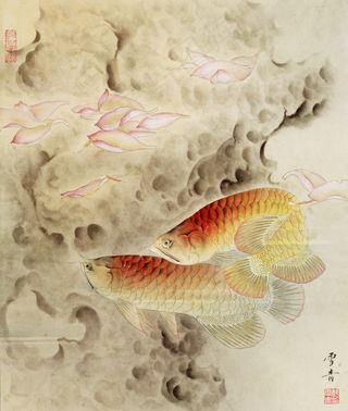 龚雪青工笔花鸟高清图