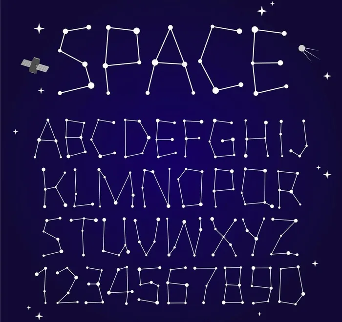 星座字体eps,ai矢量模版下载