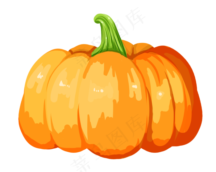 手绘蔬菜南瓜,免抠元素