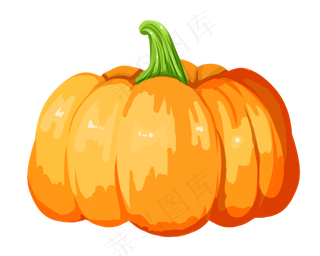 手绘蔬菜南瓜,免抠元素