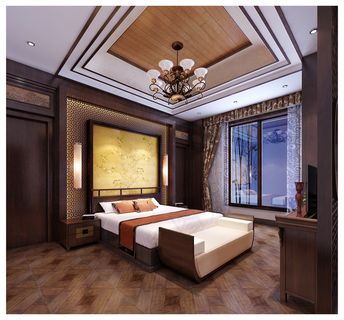 中国风别墅全套CAD施工图带效果图