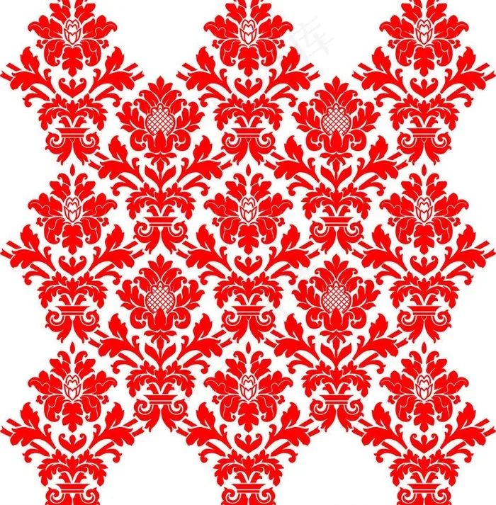 墙纸花图片cdr矢量模版下载