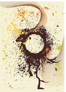 矢量潮流墨痕素材图片