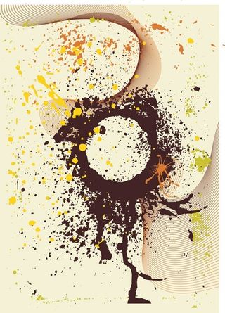 矢量潮流墨痕素材图片