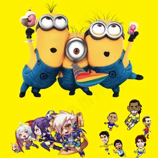 卡通足球球星 PSD分层图片