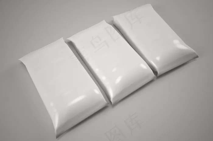 白色包装样机(3000X2000(DPI:300))psd模版下载