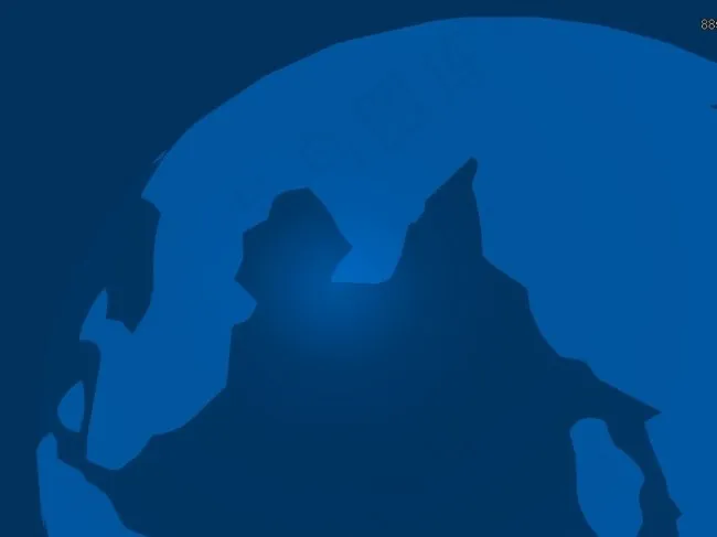 旋转的蓝色地球