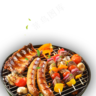 实物美味烧烤串免扣素材