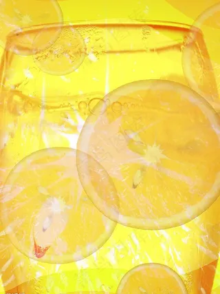 橙汁梦幻底图图片