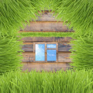 青草房子创意设计图片