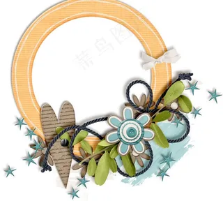 精美圆形相框图片