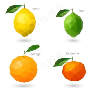 马赛克水果图片