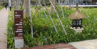 保利十里银滩指示牌图片