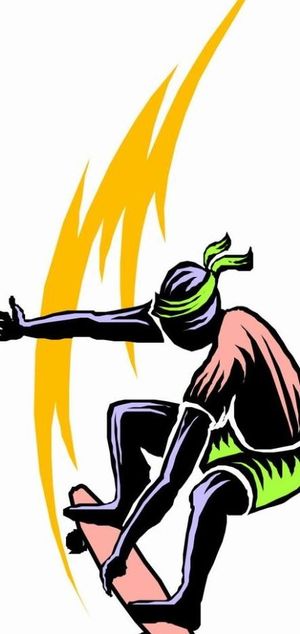 户外运动卡通漫画