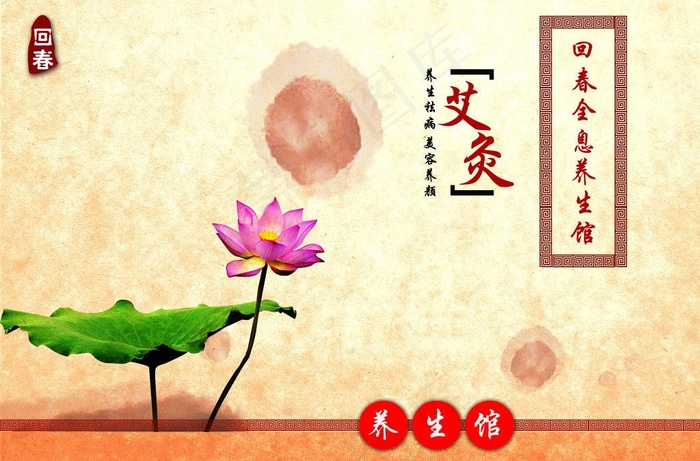 健康养生宣传图片psd模版下载