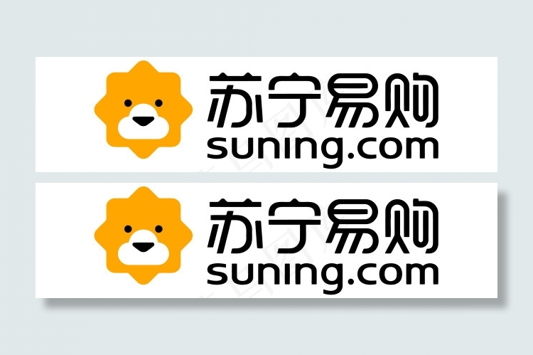 苏宁易购狮子suning标志log...eps,ai矢量模版下载