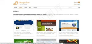 国外新闻杂志网站模版