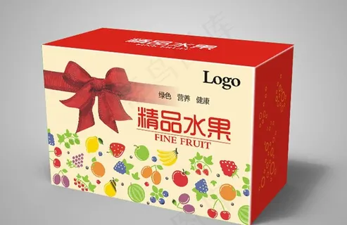水果包装箱(展开图)图片 水果包装箱(展开图)图片