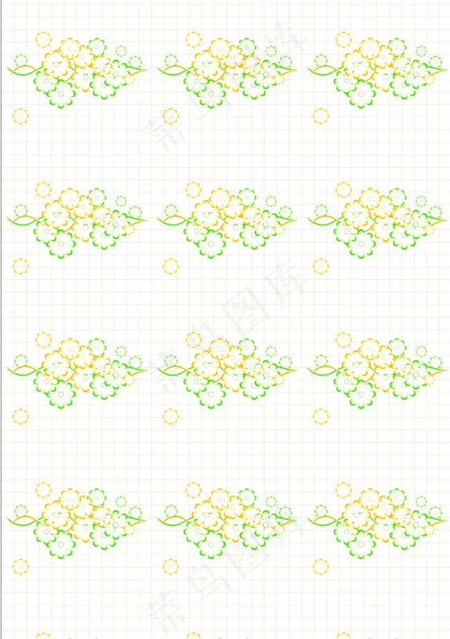 清雅花纹矢量底图ai矢量模版下载