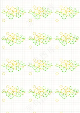 清雅花纹矢量底图