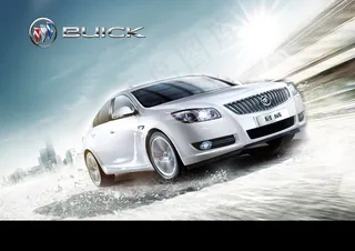 别克君威汽车上市海报PSD分