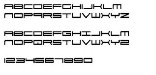 911 Porscha 数字字体