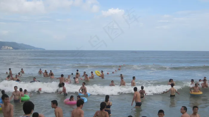 夏天的海滩图片