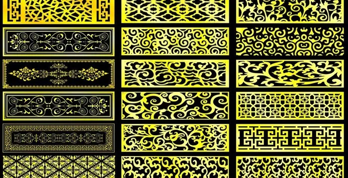 花纹 万字格 欧式花边花纹矢量图案...cdr矢量模版下载