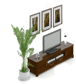 电视柜素材模板下载